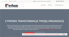 Desktop Screenshot of exertum.pl